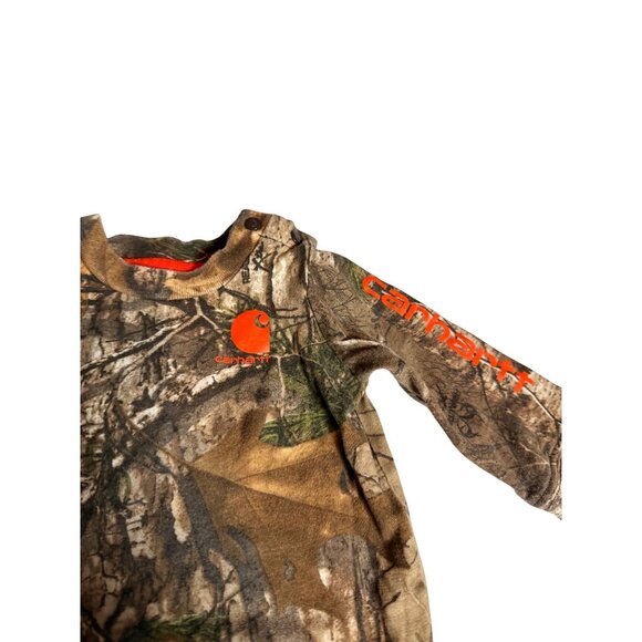 Carhartt Realtree Camo Infant Bodysuit Long Sleeve Hunting Outdoors Baby Clothin - Picture 6 of 11